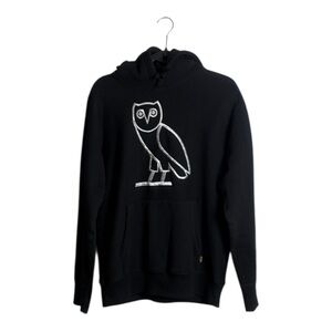 OVO OG Black Hoodie with White Owl Logo Size M